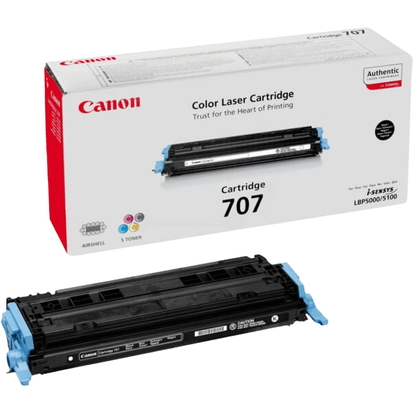 Canon 707 svart original toner 2500 sider (9424A004)
