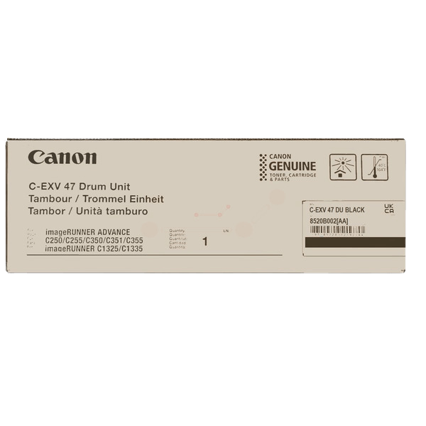 Canon C-EXV47BK svart tillbehör - original trumma 39000 sider (8520B002)