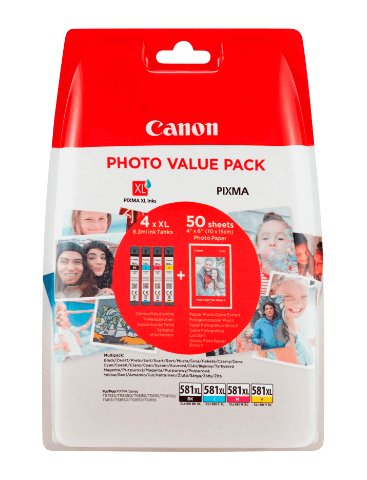 Canon CLI-581 XL CMYK original multipack 4 x 8,3 ml. ml. (2052C004)