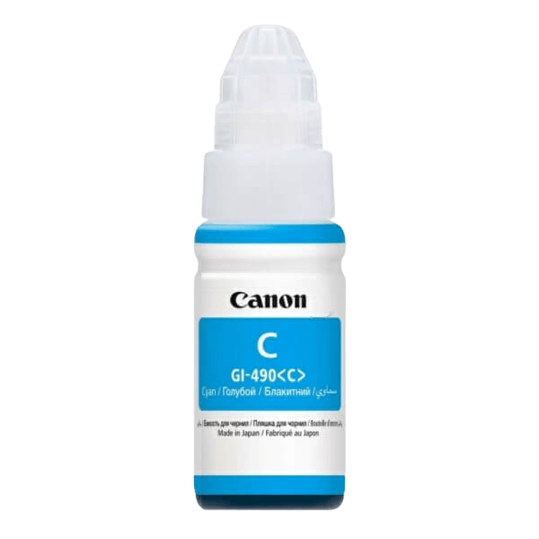 Canon GI-490C cyan original bläck refill 70 ml. (0664C001)
