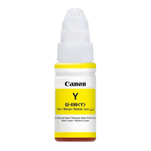Canon GI-490Y gul original bläck refill 70 ml. (0666C001)