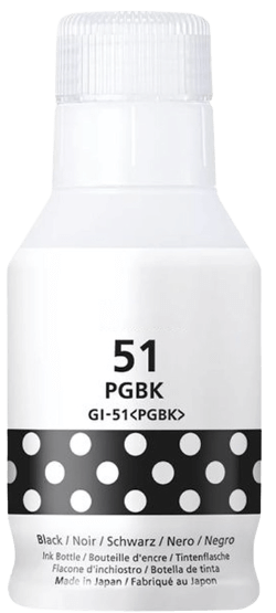 Canon GI-51PGBK pigment svart kompatibel bläck refill 140 ml. (4529C001)
