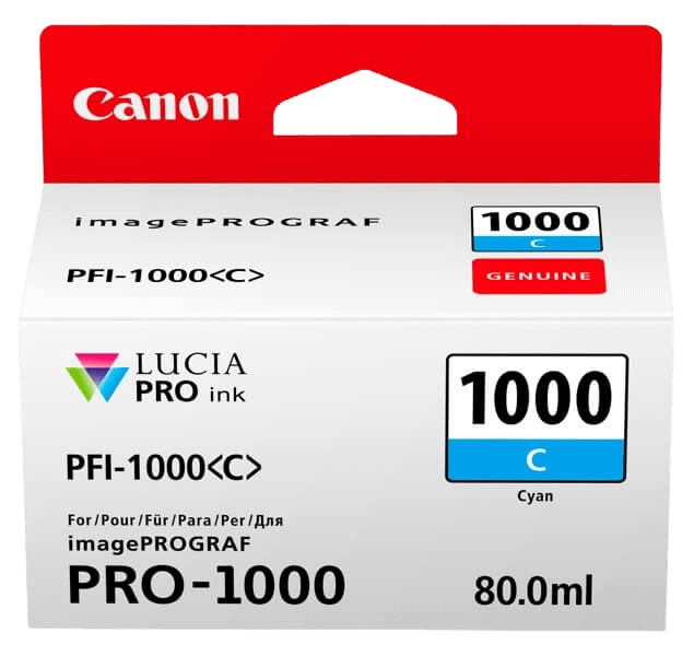 Canon PFI-1000B blå original bläckpatron 80 ml. (0555C001)