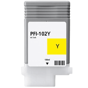 Canon PFI102Y gul kompatibel bläckpatron 130 ml. (0898B001)