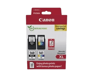 Canon PG-545XL + CL-546XL + Papir CMYK original multipack 15 + 13 ml. (8286B011)