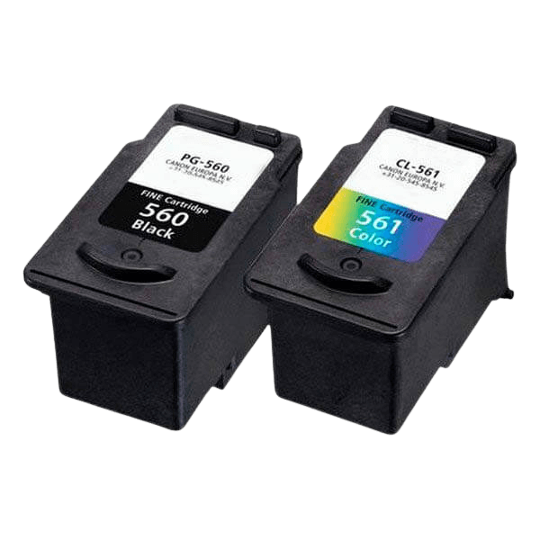 Canon PG-560XL / CL-561XL 2 stk. rabattpaket bläckpatron 38 ml. - kompatibel