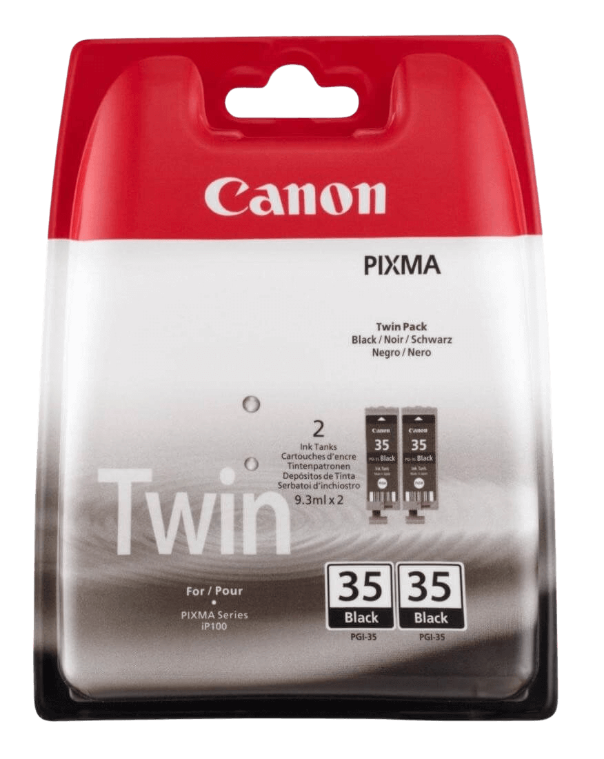 Canon PGI-35BK twin pack svart original bläckpatron 2 x 190 sider (1509B012)