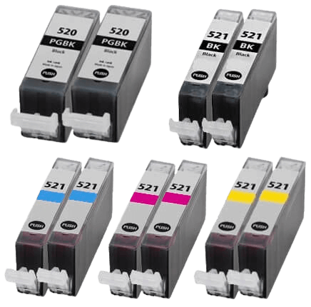 Canon PGI-520 10 stk. rabattpaket bläckpatron 110 ml. - kompatibel