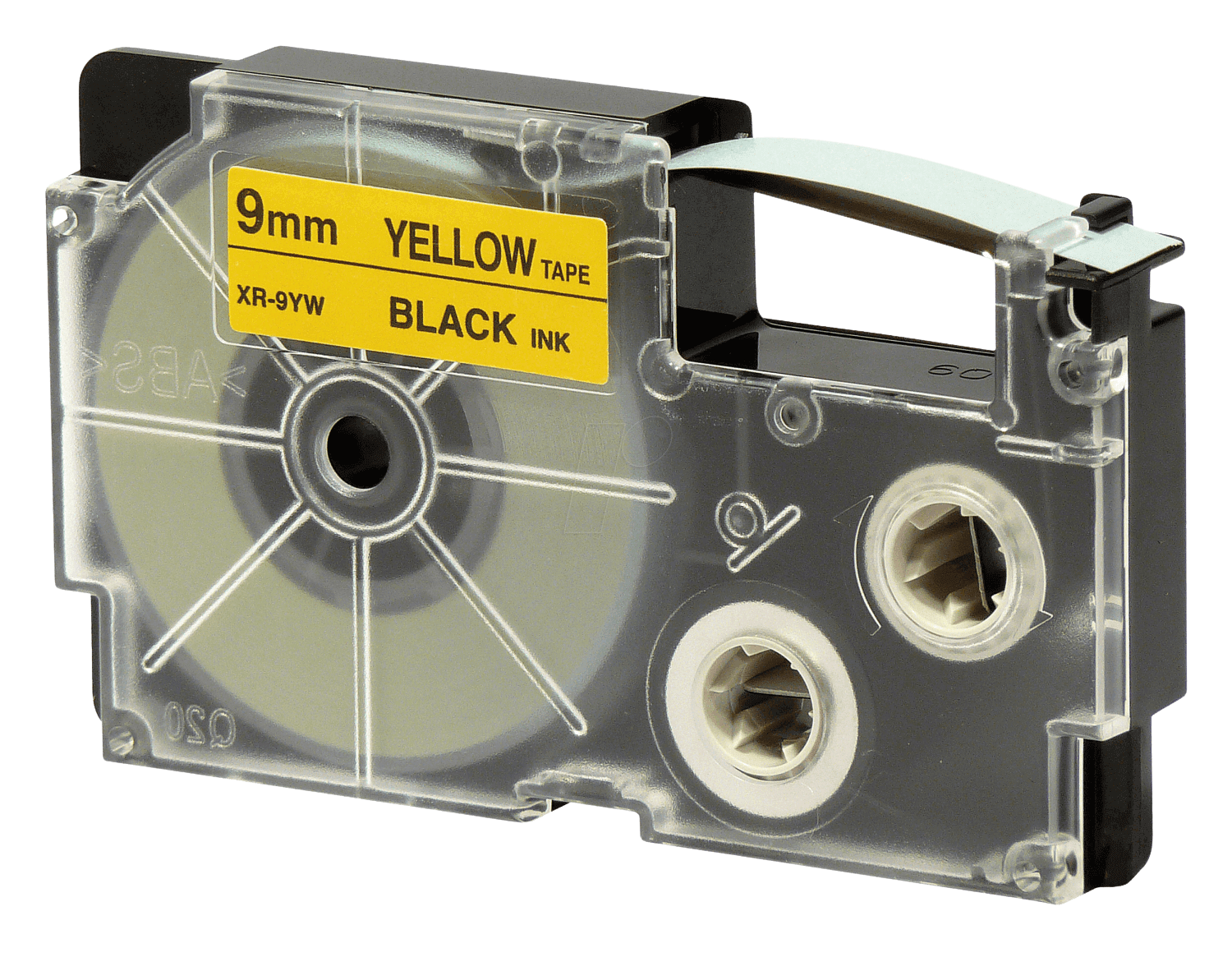 Casio XR-9YW 9 mm x 8 m Svart text / Gul tejp kompatibel tejp