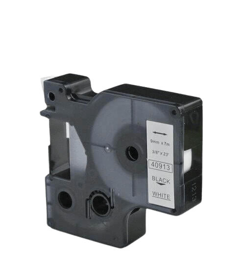 Dymo D1 40913 9 mm x 7 m Svart text / Vit tejp kompatibel tejp (S0720680)
