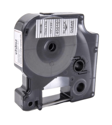 Dymo S0720500 12 mm x 7 m Svart text / Genomskinlig tejp kompatibel tejp (45010)