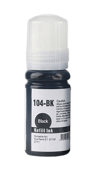Epson 104 svart kompatibel bläck refill 70 ml. (C13T00P140)