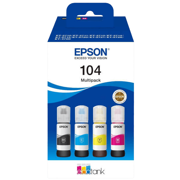 Epson 104 CMYK original multipack 4 x 65 ml. (C13T00P640)
