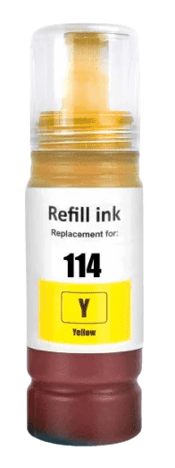 Epson 114 gul kompatibel bläck refill 70 ml. (C13T07B440)