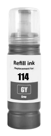 Epson 114 grå kompatibel bläck refill 70 ml. (C13T07B540)
