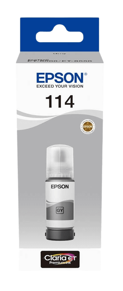 Epson 114 grå original bläck refill 70 ml. (C13T07B540)