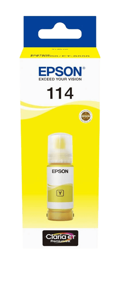Epson 114 gul original bläck refill 70 ml. (C13T07B440)