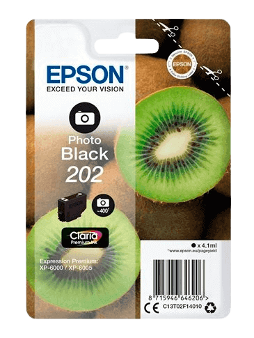 Epson 202 XL foto svart original bläckpatron 7,9 ml. (C13T02H14010)