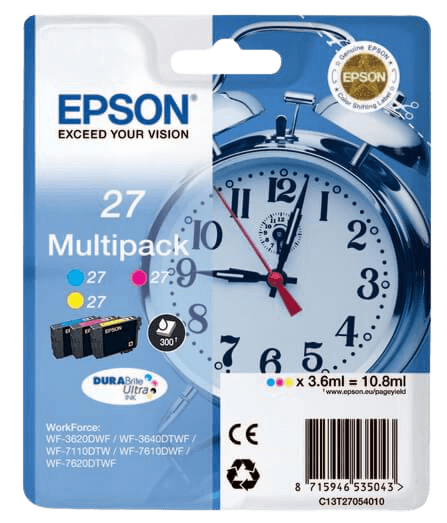 Epson 27 CMY original multipack 10.8 ml. (C13T27054012)