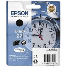 Epson 27 svart original bläckpatron 6.2 ml. (C13T27014012)