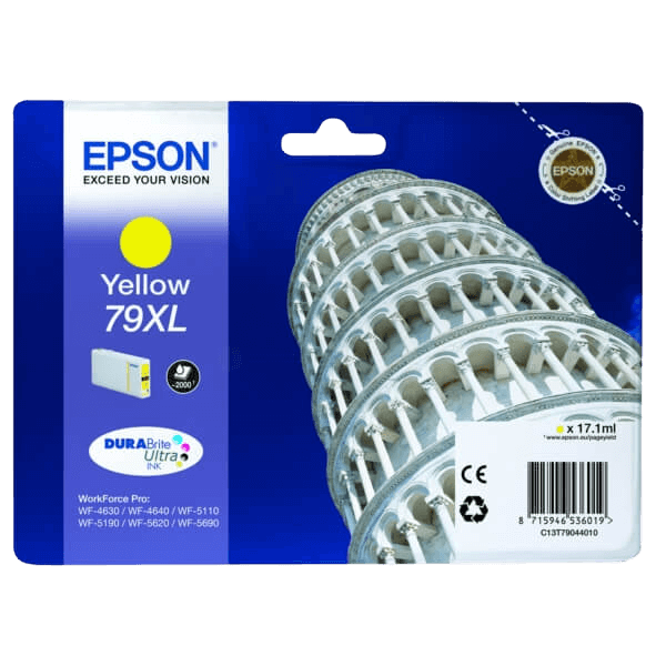 Epson 79 XL gul original bläckpatron 17 ml. (C13T79044010)