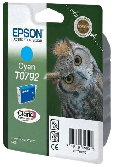 Epson T0792 XL cyan original bläckpatron 11,1 ml. (C13T07924010)
