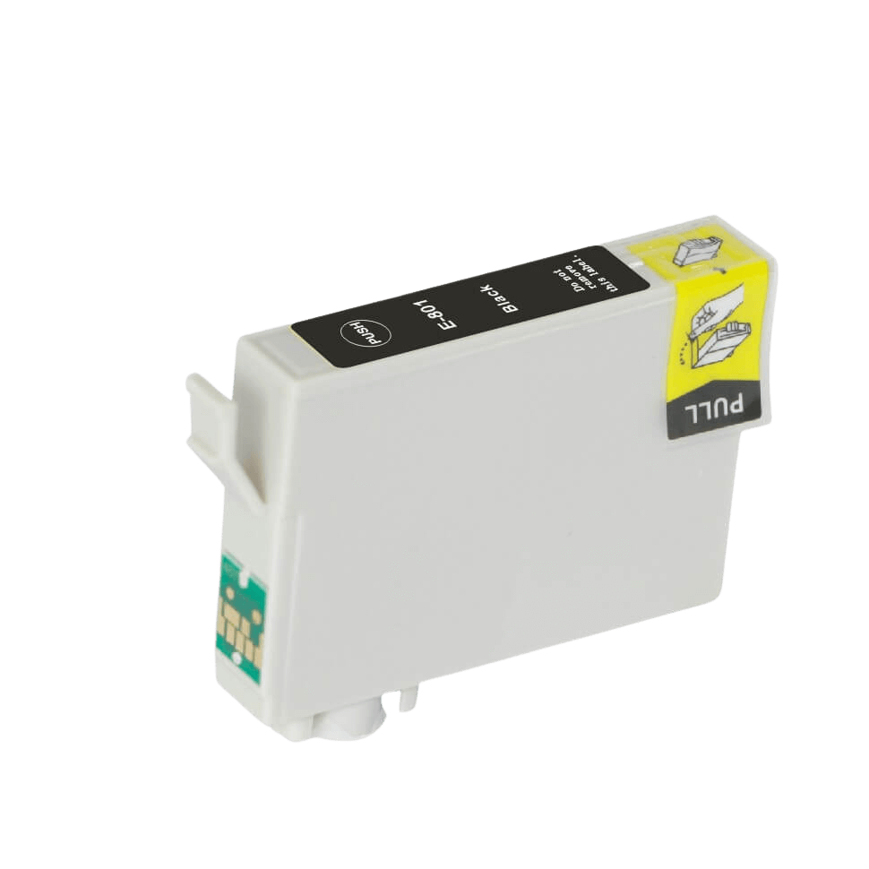Epson T0801 svart kompatibel bläckpatron 13 ml. (C13T08014011)