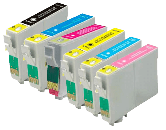 Epson T0801 6 stk. rabattpaket bläckpatron 78 ml. - kompatibel