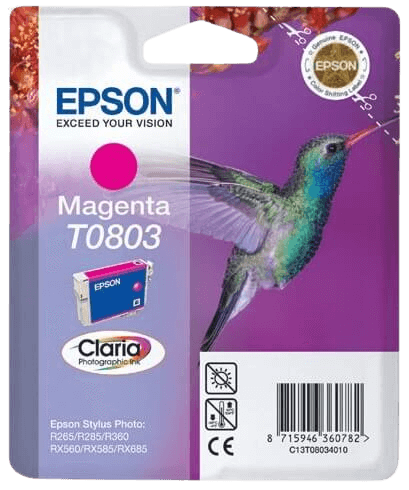 Epson T0803 magenta original bläckpatron 7,4 ml. (C13T08034011)
