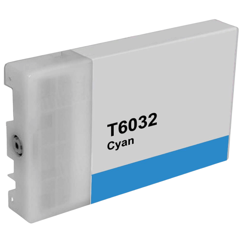 Epson T6032 XL cyan kompatibel bläckpatron 220 ml. (C13T603200)