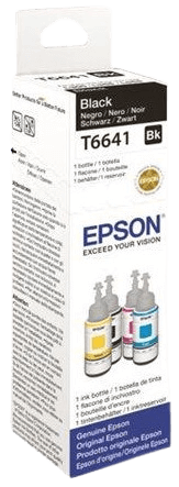 Epson T6641 svart original bläck refill 70 ml. (C13T664140)