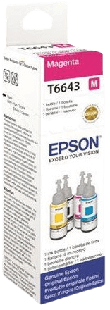 Epson T6643 magenta original bläck refill 70 ml. (C13T664340)