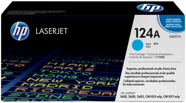 HP 124A cyan original toner 2000 sider (Q6001A)