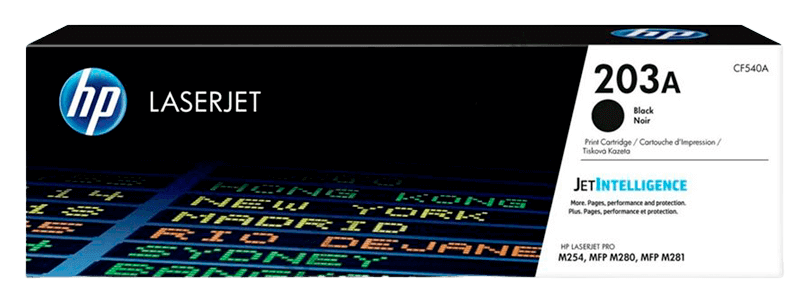 HP 203A svart original toner 1400 sider (CF540A)
