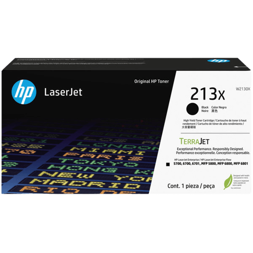 HP 213X XL svart original toner 9000 sider (W2130X)
