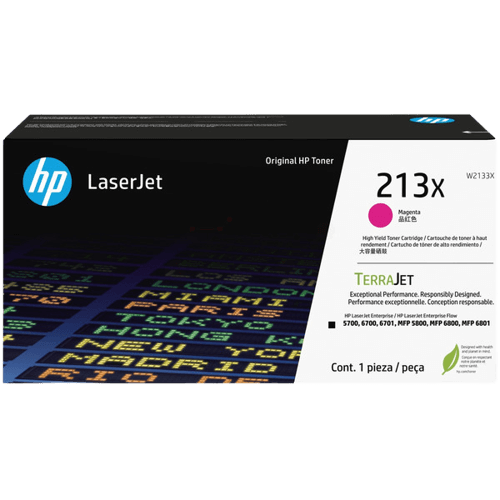 HP 213X XL magenta original toner 6000 sider (W2133X)