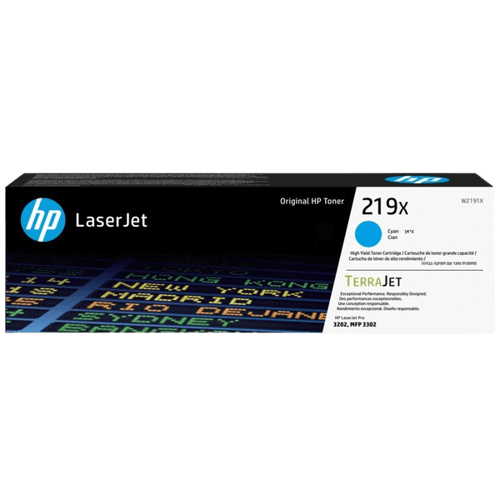 HP 219X XL cyan original toner 2500 sider (W2191X)