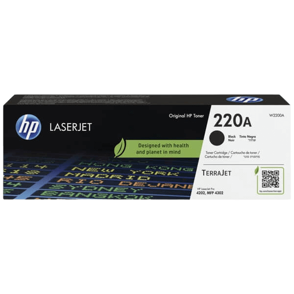 HP 220A svart original toner 2000 sider (W2200A)