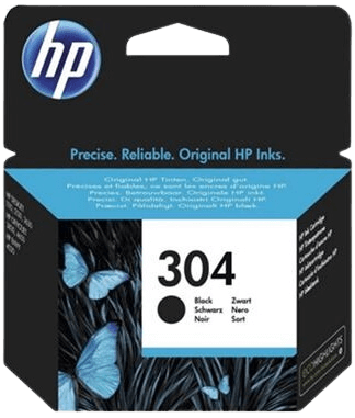HP 304BK svart original bläckpatron 4 ml. (N9K06AE)