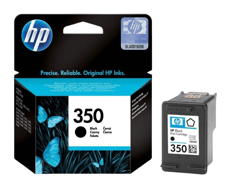 HP 350 svart original bläckpatron 4 ml. (CB335EE)