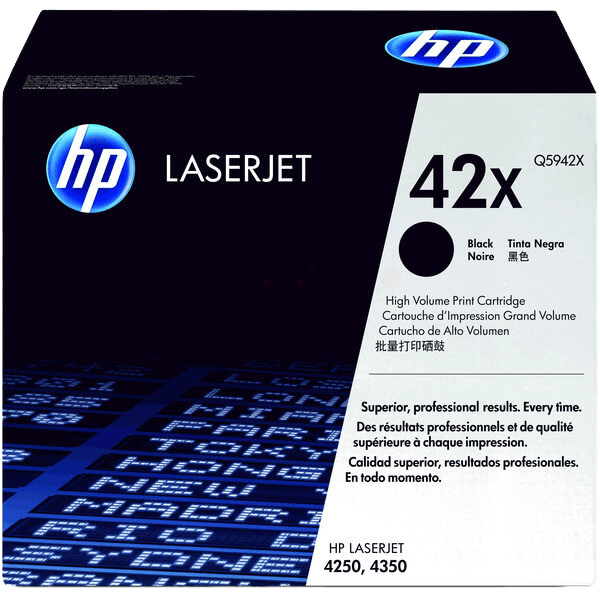 HP 42X XL svart original toner 23000 sider (Q5942X)