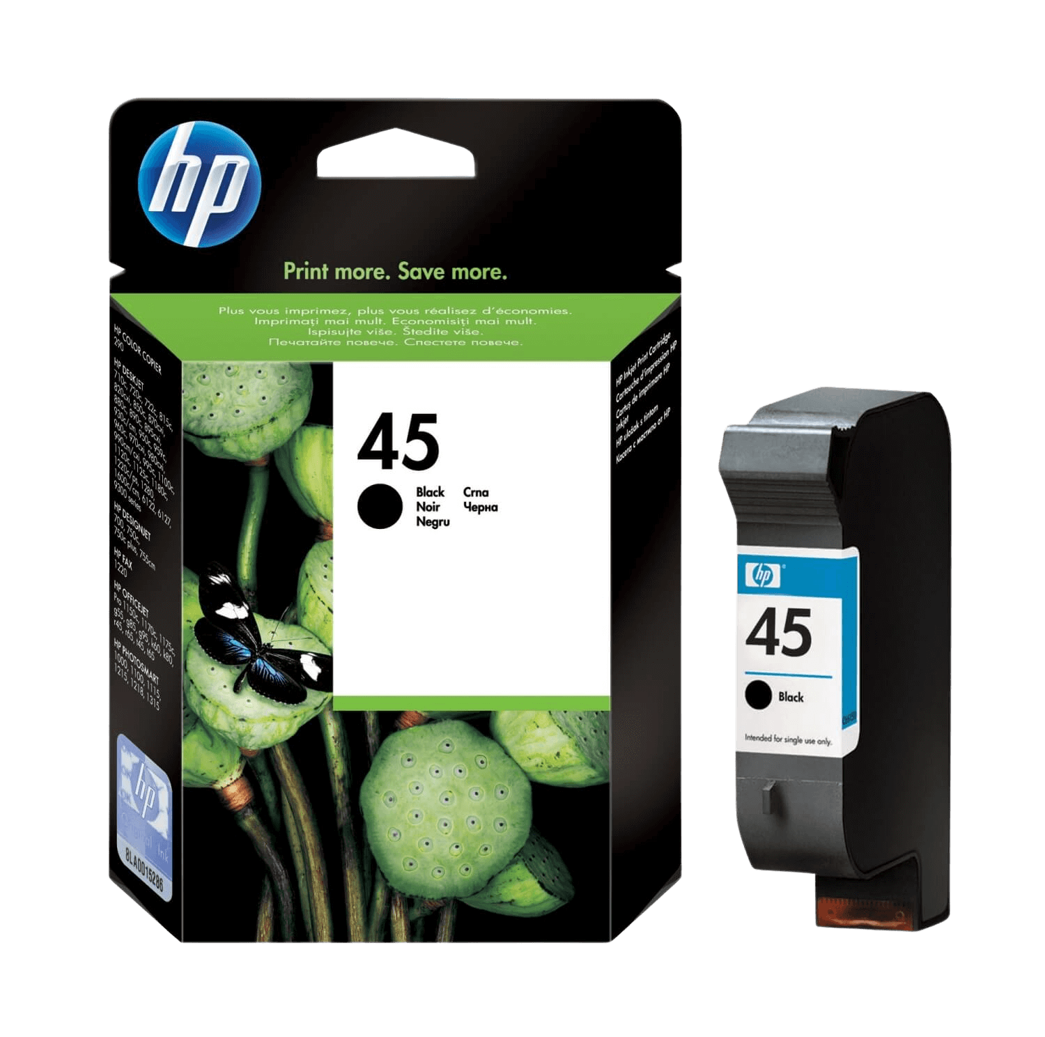 HP 45 XL svart original bläckpatron 45 ml. (51645AE)