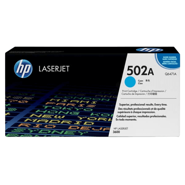HP 502A cyan original toner 4000 sider (Q6471A)