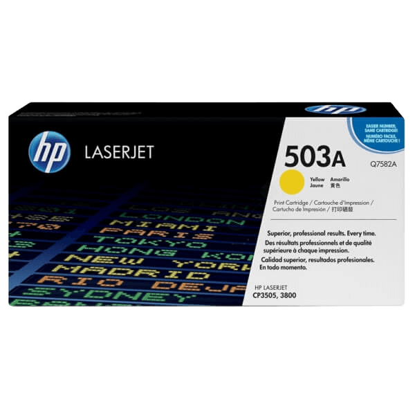 HP 503A gul original toner 6000 sider (Q7582A)
