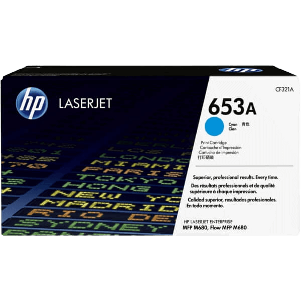 HP 653A cyan original toner 16000 sider (CF321A)