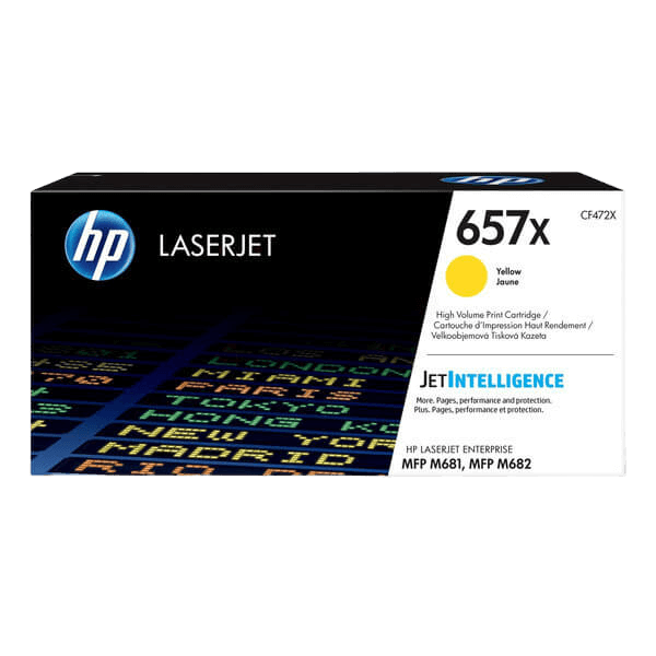HP 657X XL gul original toner 23000 sider (CF472X)