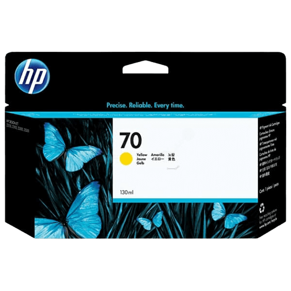 HP 70 gul original bläckpatron 130 ml. (C9454A)
