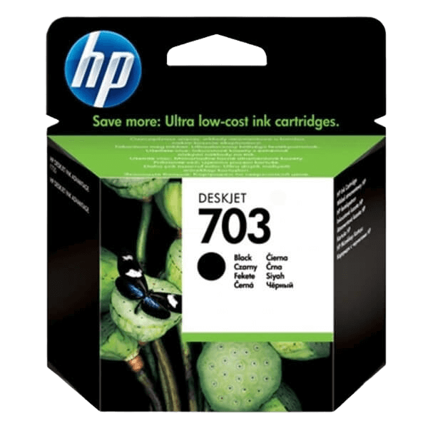 HP 703 svart original bläckpatron 4 ml. (CD887AE)