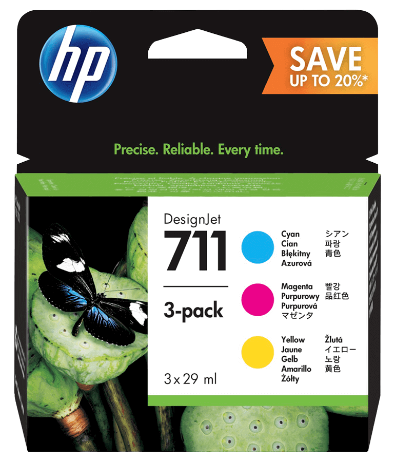 HP 711 CMY original multipack 3 x 29 ml. (P2V32A)