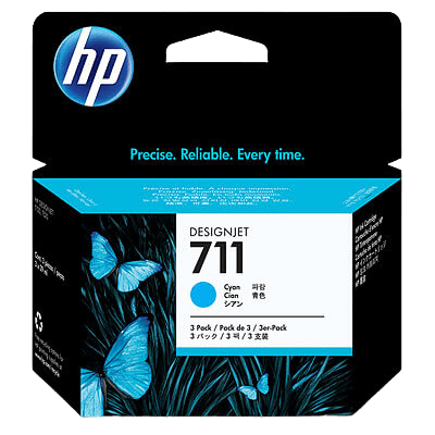 HP 711 XL cyan original bläckpatron 87 ml. (CZ134A)